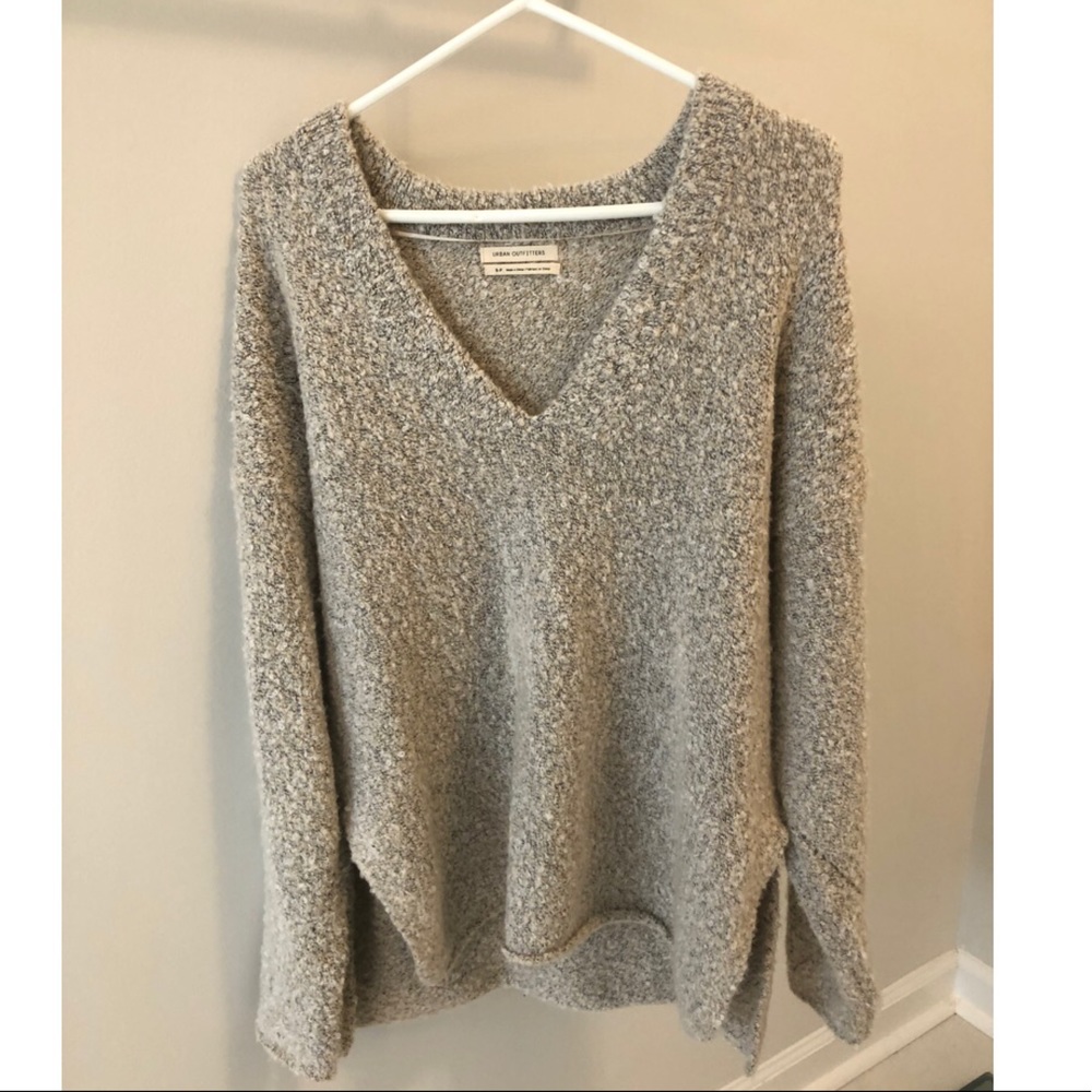 Oversized gray sweater